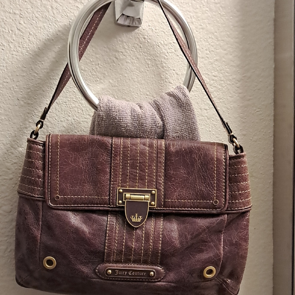 Juicy Couture Maroon Leather Women's Bag - Picture 4 of 11
